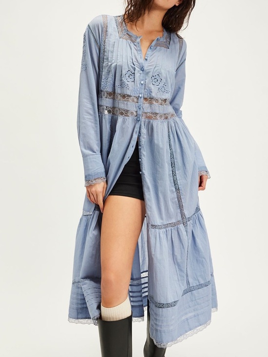 Free People Dresses & Skirts - NWT!! Free People Boho Western Cotton Keepsake Maxi Top/Dress!!